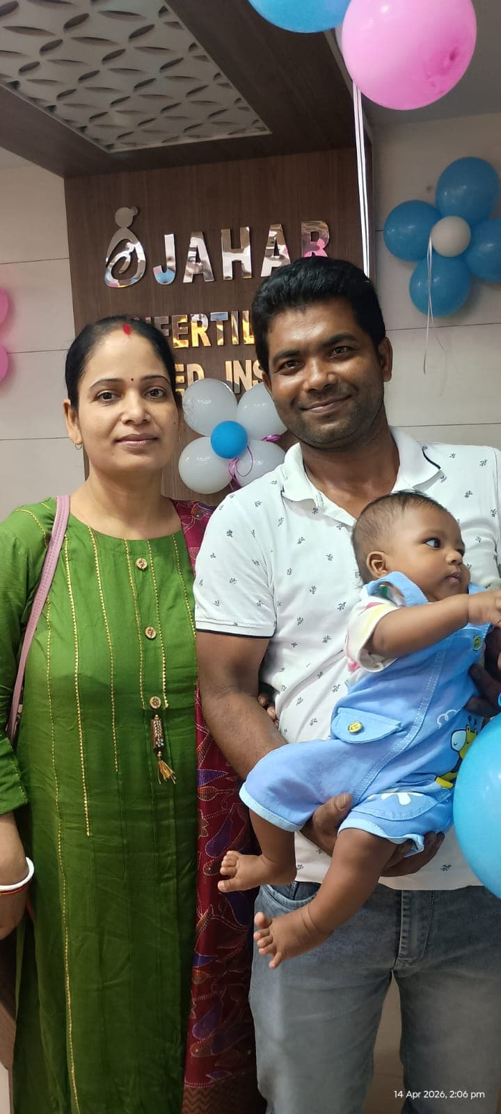 Happy parent at Jahar IVF 4